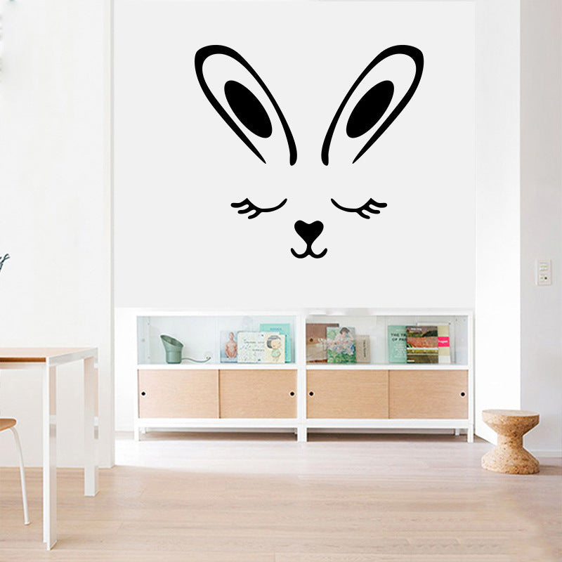 StickiPop wall stickers in children’s bedroom | Colorful peel-and-stick decals on nursery wall | Fun wall decorations for kids’ room | Animal-themed stickers on white bedroom wall | Easy-to-apply decorative stickers in playroom | StickiPop cartoon stickers for creative wall decor | Reusable wall decals in a cozy child’s space | Bright and cheerful stickers in modern nursery | Peel-and-stick room decor for children | Non-toxic decorative stickers on kids’ room wall