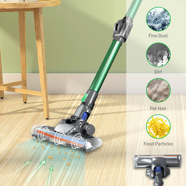 CleanBend cordless vacuum cleaning under sofa | Handheld vacuum with foldable tube in use | Wireless vacuum reaching tight corners | CleanBend vacuum picking up dust from hardwood floor | Portable vacuum cleaner on carpeted stairs | CleanBend used for car interior cleaning | Foldable tube vacuum cleaning under bed | Rechargeable vacuum cleaner with ergonomic handle | Compact handheld vacuum for home and car | CleanBend vacuum with flexible wand and strong suction