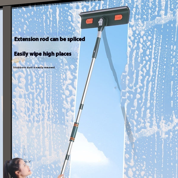 ClearReach window wiper cleaning tall glass window | Extended rod window cleaner reaching high surfaces | Splicing rod wiper blade on modern glass door | Household glass cleaner with adjustable handle | ClearReach cleaning large window with streak-free finish | Telescopic wiper used on bathroom mirror | Compact wiper blade for hard-to-reach windows | ClearReach glass cleaner on floor-to-ceiling window | Lightweight window wiper with detachable pole | Multifunctional window wiper cleaning shower glass