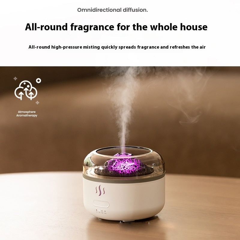FlameGlow Diffuser with simulated flame | USB-powered FlameGlow | Elegant aromatherapy diffuser |FlameGlow Diffuser | Compact and stylish FlameGlow Diffuser 