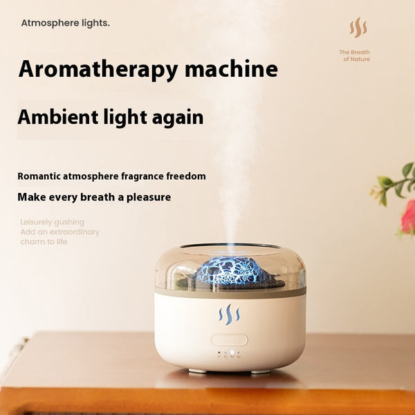 FlameGlow Diffuser with simulated flame | USB-powered FlameGlow | Elegant aromatherapy diffuser |FlameGlow Diffuser | Compact and stylish FlameGlow Diffuser 