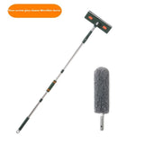 ClearReach window wiper cleaning tall glass window | Extended rod window cleaner reaching high surfaces | Splicing rod wiper blade on modern glass door | Household glass cleaner with adjustable handle | ClearReach cleaning large window with streak-free finish | Telescopic wiper used on bathroom mirror | Compact wiper blade for hard-to-reach windows | ClearReach glass cleaner on floor-to-ceiling window | Lightweight window wiper with detachable pole | Multifunctional window wiper cleaning shower glass