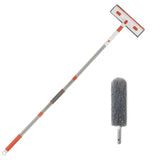 ClearReach window wiper cleaning tall glass window | Extended rod window cleaner reaching high surfaces | Splicing rod wiper blade on modern glass door | Household glass cleaner with adjustable handle | ClearReach cleaning large window with streak-free finish | Telescopic wiper used on bathroom mirror | Compact wiper blade for hard-to-reach windows | ClearReach glass cleaner on floor-to-ceiling window | Lightweight window wiper with detachable pole | Multifunctional window wiper cleaning shower glass