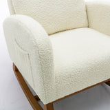 CoolRock modern rocking chair in living room | Comfortable padded rocking chair beside window | Stylish glider chair with wooden base | Cozy rocking chair for reading corner | Minimalist rocker with soft upholstery | CoolRock chair next to floor lamp and side table | Modern rocking chair for nursery or lounge | Ergonomic cushioned rocker in neutral tone | Elegant living room chair with gentle glide | CoolRock lounge chair in cozy interior setup

