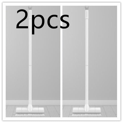 DeepSweep bathroom brush with long handle on tile floor | Toilet brush scrubbing floor near base of toilet | Long-handle cleaning brush used on bathroom tiles | DeepSweep brush standing upright beside toilet | Ergonomic grip brush cleaning shower floor | Stiff bristles scrubbing tough bathroom grime | DeepSweep brush reaching behind toilet base | Rust-resistant floor brush with wall hook | Multipurpose bathroom brush for deep cleaning | Compact cleaning brush with extended reach handle

