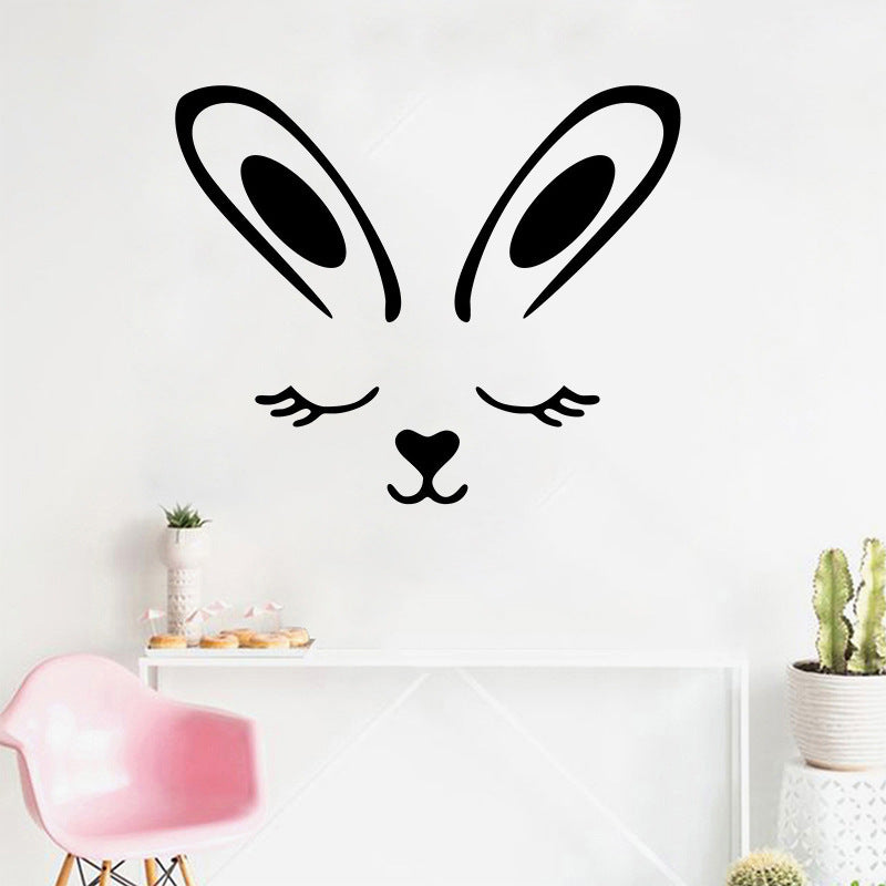 StickiPop wall stickers in children’s bedroom | Colorful peel-and-stick decals on nursery wall | Fun wall decorations for kids’ room | Animal-themed stickers on white bedroom wall | Easy-to-apply decorative stickers in playroom | StickiPop cartoon stickers for creative wall decor | Reusable wall decals in a cozy child’s space | Bright and cheerful stickers in modern nursery | Peel-and-stick room decor for children | Non-toxic decorative stickers on kids’ room wall