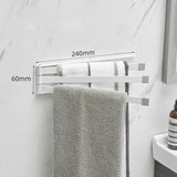 NordRack towel rack mounted on bathroom wall | Minimalist non-drill towel rack in Nordic style | Adhesive towel rack holding white towel | Nordic-style rack for towels and accessories | Wall-mounted towel holder without drilling | Compact towel rack in modern bathroom | Rust-resistant adhesive towel rack | NordRack above sink in small bathroom

