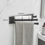 NordRack towel rack mounted on bathroom wall | Minimalist non-drill towel rack in Nordic style | Adhesive towel rack holding white towel | Nordic-style rack for towels and accessories | Wall-mounted towel holder without drilling | Compact towel rack in modern bathroom | Rust-resistant adhesive towel rack | NordRack above sink in small bathroom

