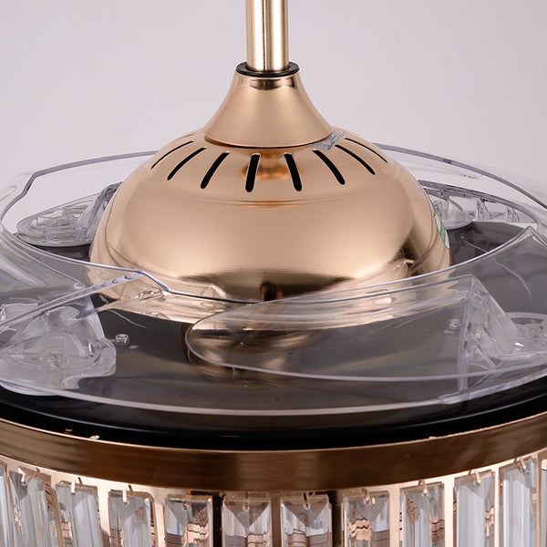 AeroGlow invisible ceiling fan lamp in living room | Retractable blade fan with LED light fixture | Modern ABS ceiling fan lamp with hidden blades | Ceiling fan with invisible blades and ambient lighting | Sleek ceiling fan light combo for dining room | AeroGlow mounted in minimalist home interior | Quiet ceiling fan with LED light and ABS body | Invisible blade ceiling fan in modern decor | Retractable ceiling fan lamp above dining table | Contemporary ceiling fan light with clean design