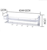 Bathroom shelf towel rack